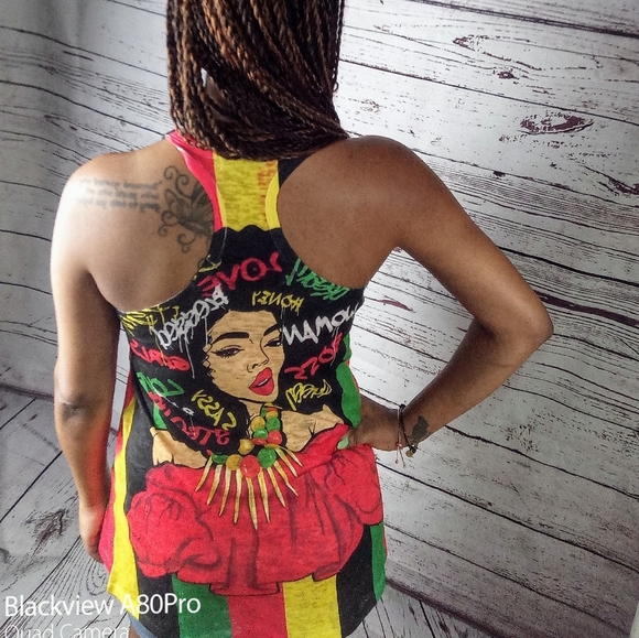 Women's multi color tank - Picture 2 of 4